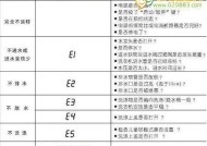 威力洗衣机故障代码E1的原因及维修方法详解（解读威力洗衣机故障代码E1）